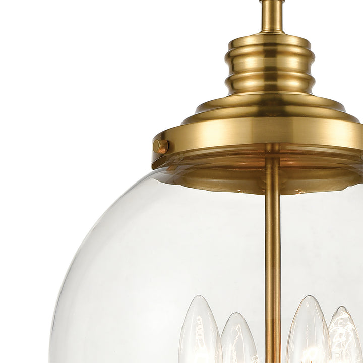 Elk Chandra 46834/4 Pendant Light - Burnished Brass