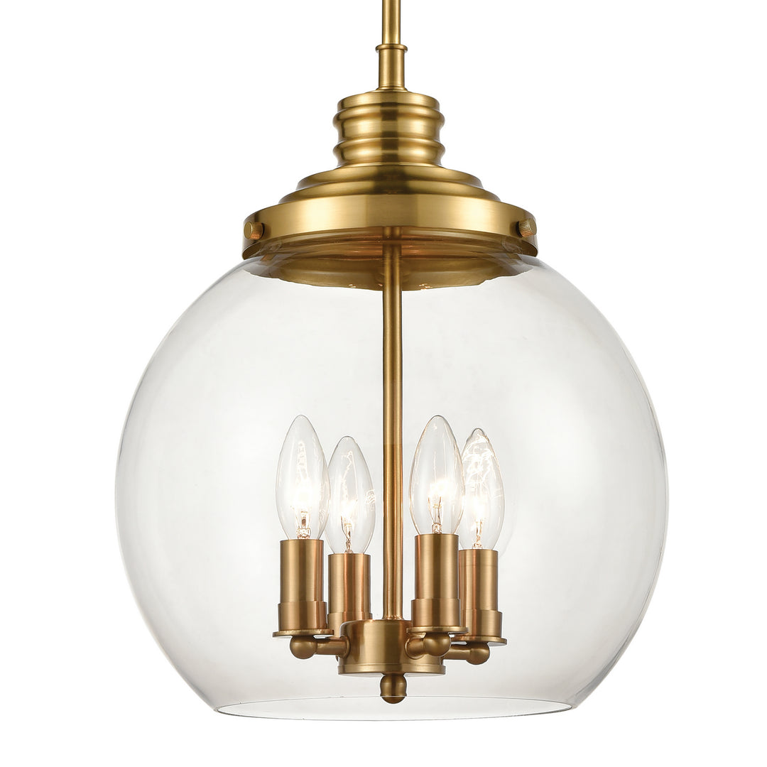 Elk Chandra 46834/4 Pendant Light - Burnished Brass