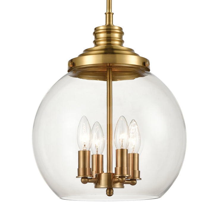 Elk Chandra 46834/4 Pendant Light - Burnished Brass