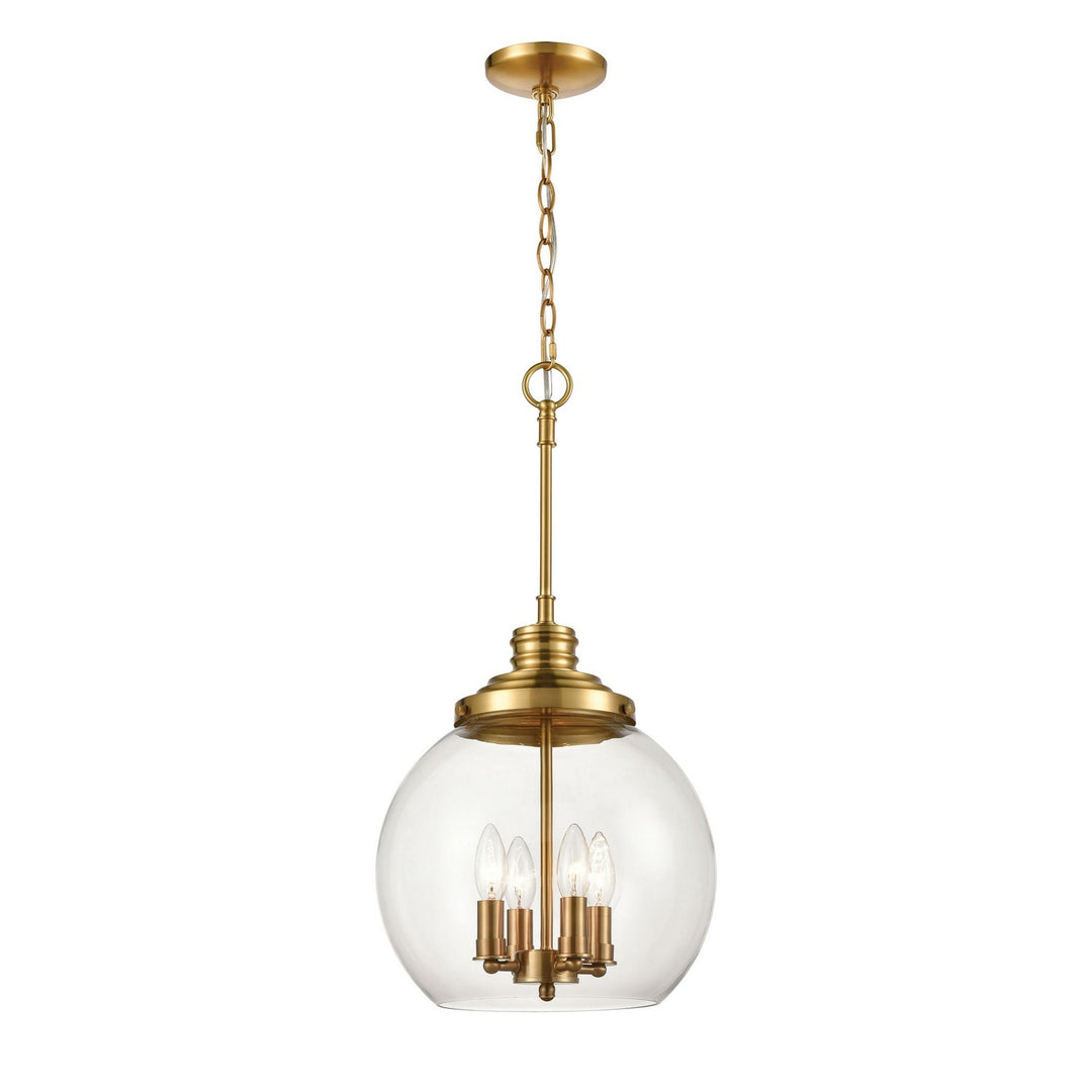 Elk Chandra 46834/4 Pendant Light - Burnished Brass