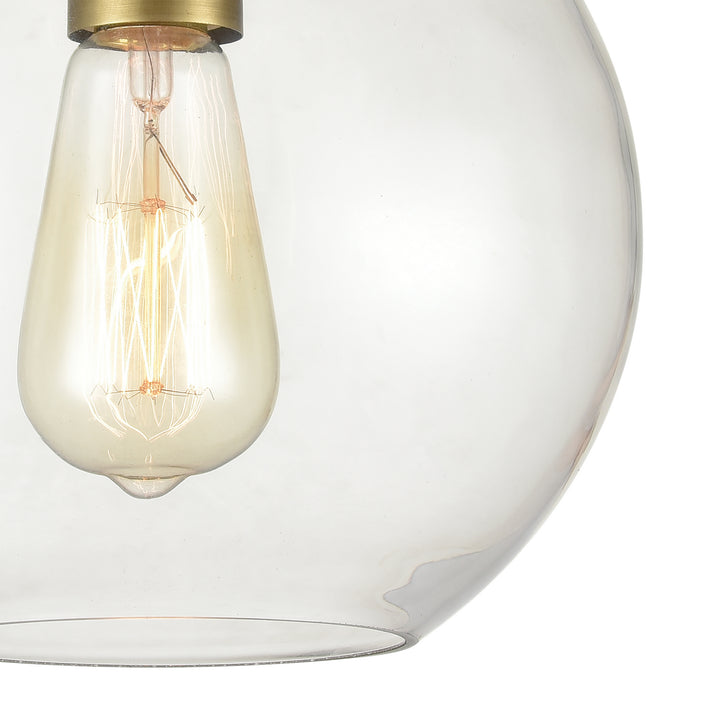 Elk Bernice 47184/1 Ceiling Light - Brushed Antique Brass