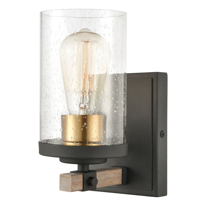 Elk Geringer 47281/1 Wall Sconce Light - Charcoal