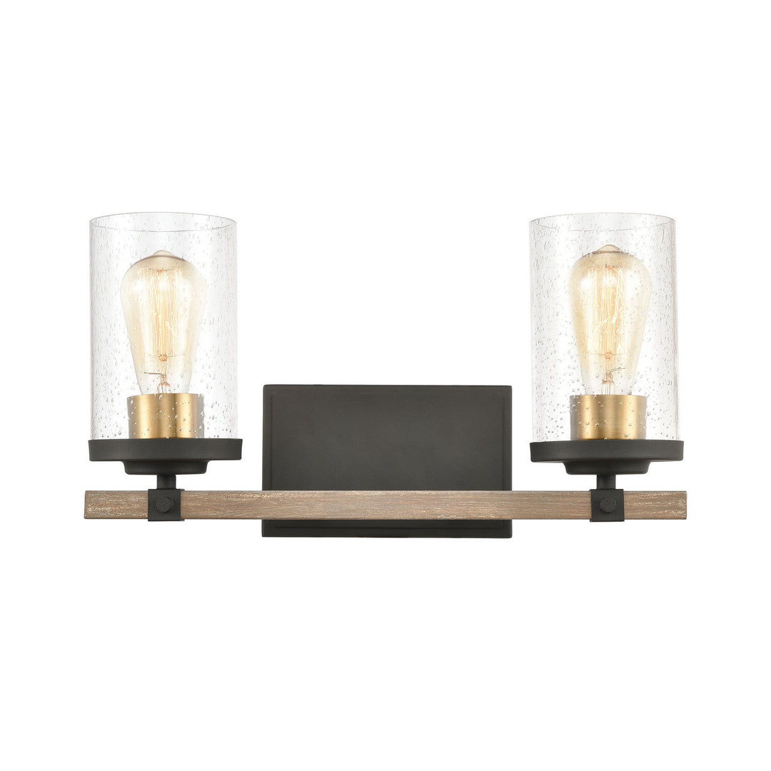 Elk Geringer 47282/2 Bath Vanity Light 16 in. wide - Charcoal