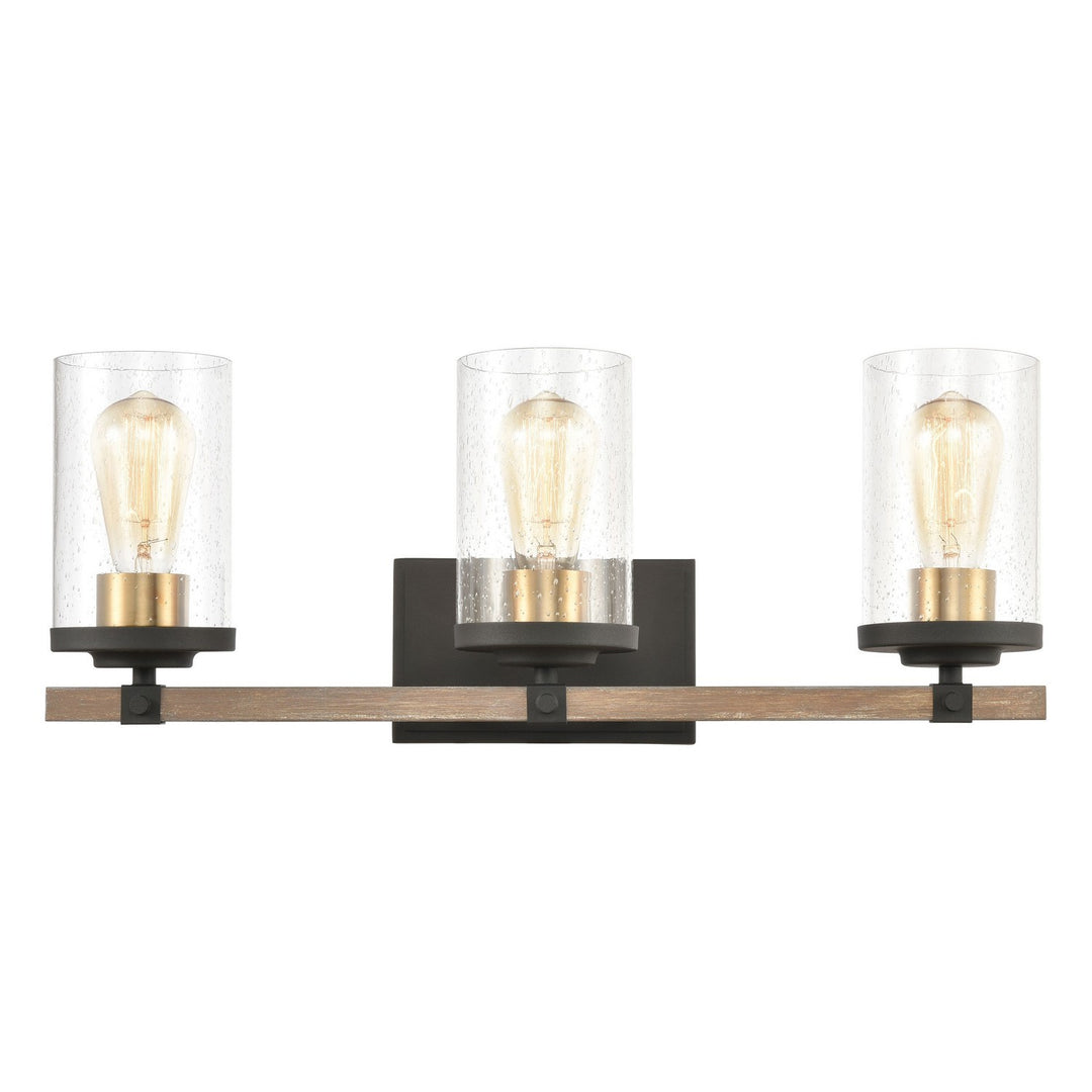 Elk Geringer 47283/3 Bath Vanity Light 22 in. wide - Charcoal
