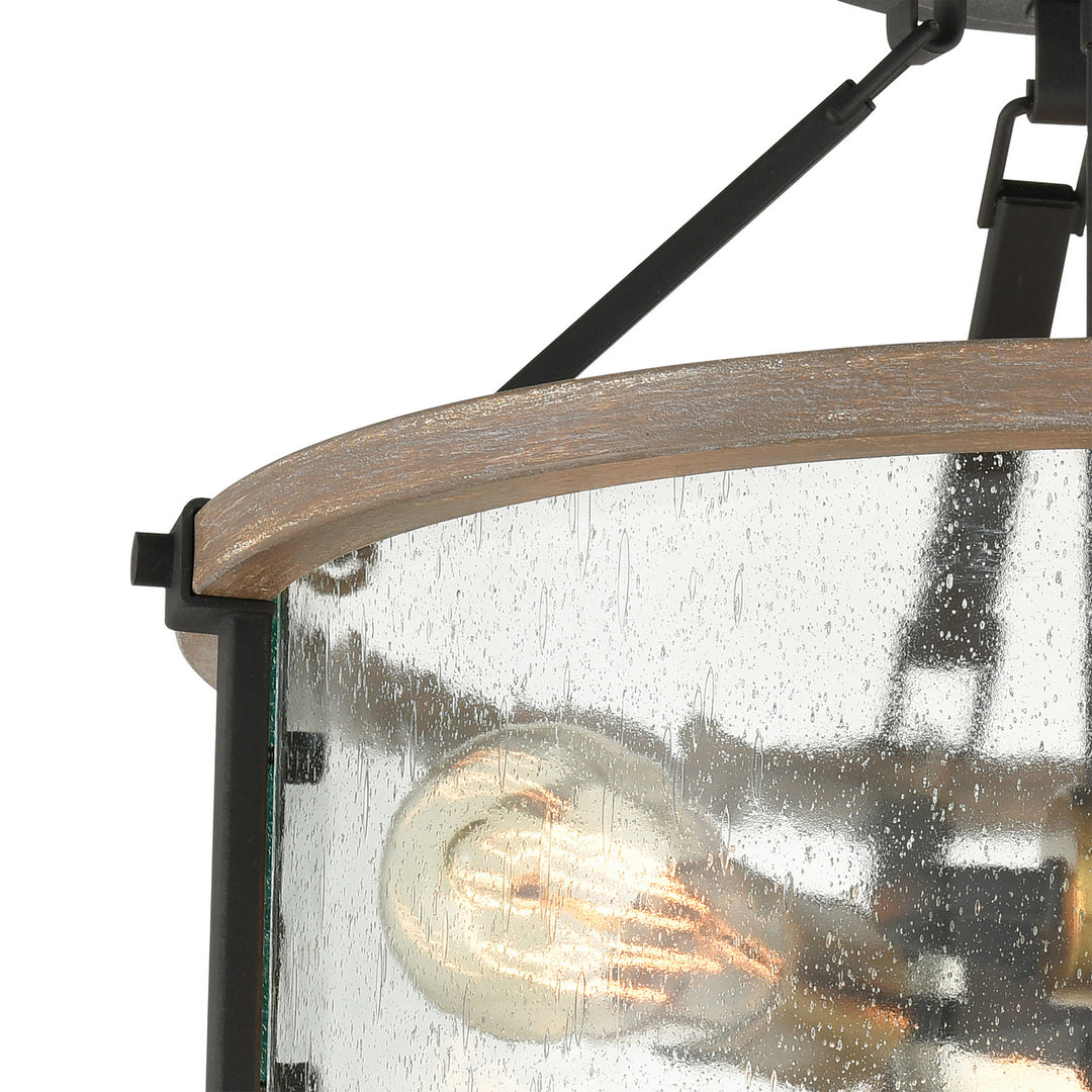 Elk Geringer 47286/3 Ceiling Light - Charcoal