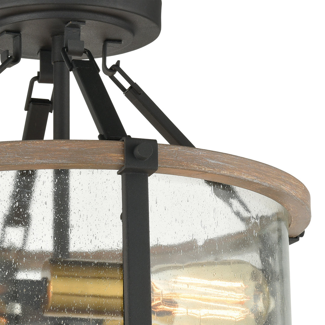 Elk Geringer 47286/3 Ceiling Light - Charcoal
