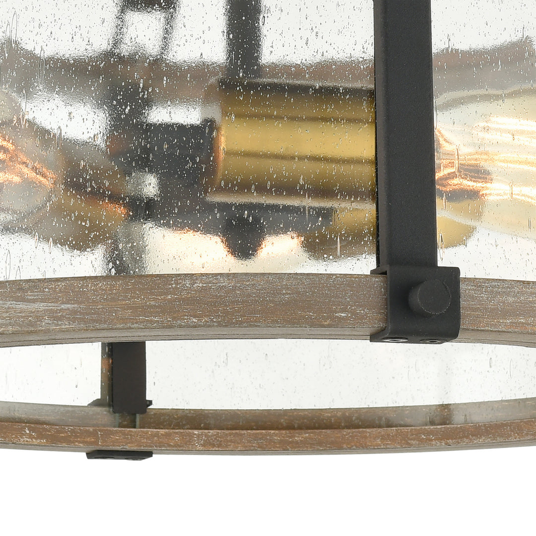 Elk Geringer 47286/3 Ceiling Light - Charcoal