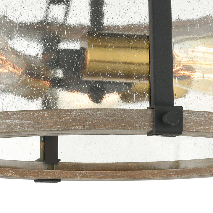 Elk Geringer 47286/3 Ceiling Light - Charcoal