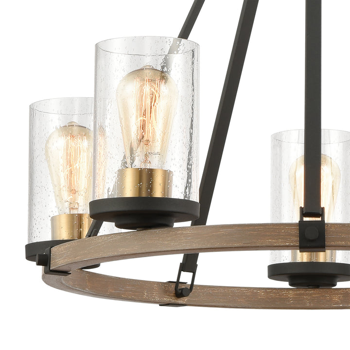 Elk Geringer 47289/5 Chandelier Light - Charcoal