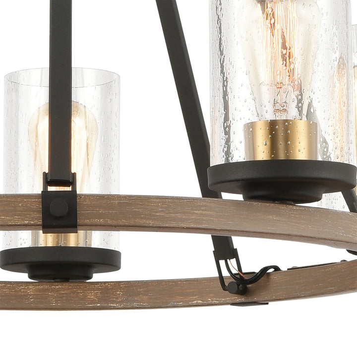 Elk Geringer 47289/5 Chandelier Light - Charcoal