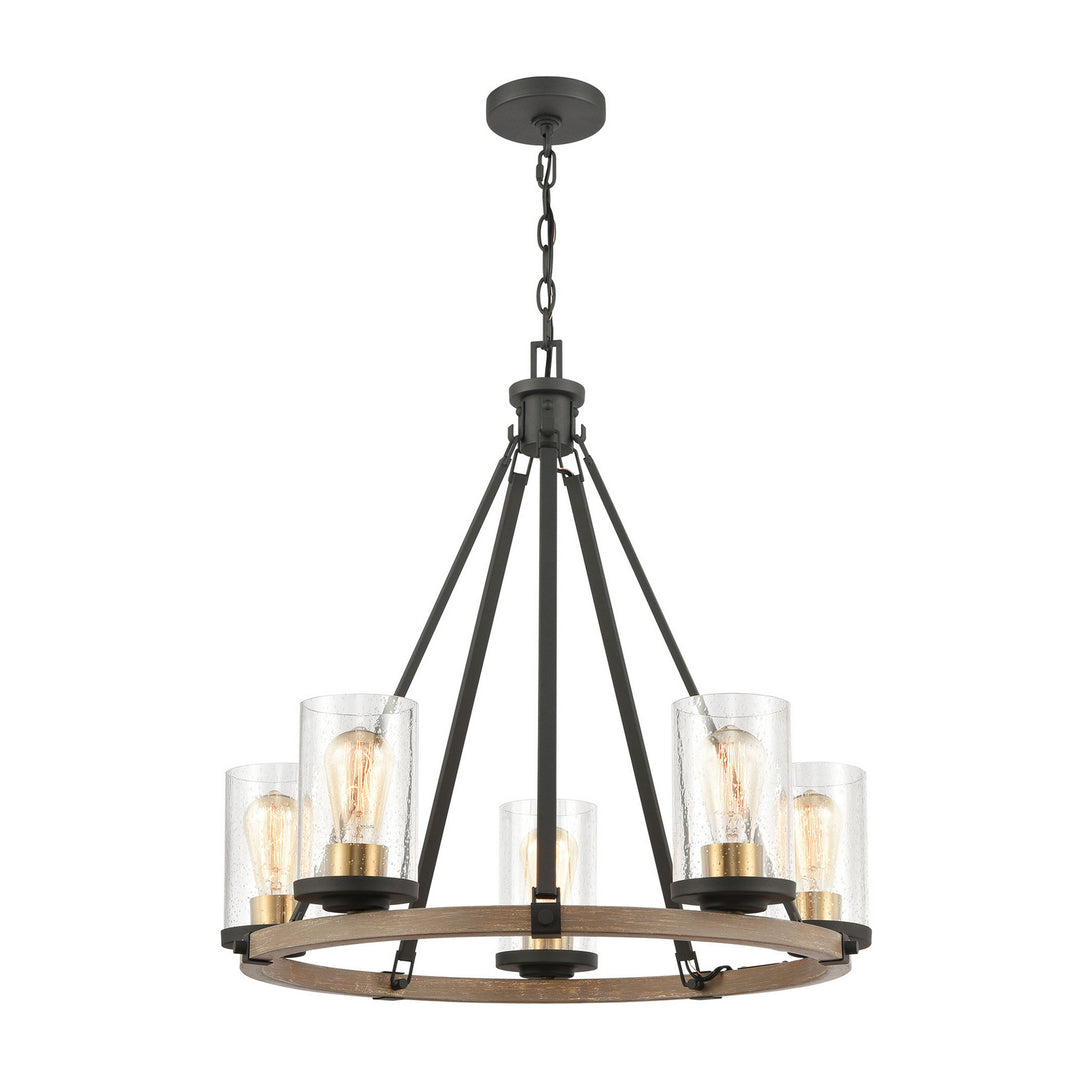 Elk Geringer 47289/5 Chandelier Light - Charcoal