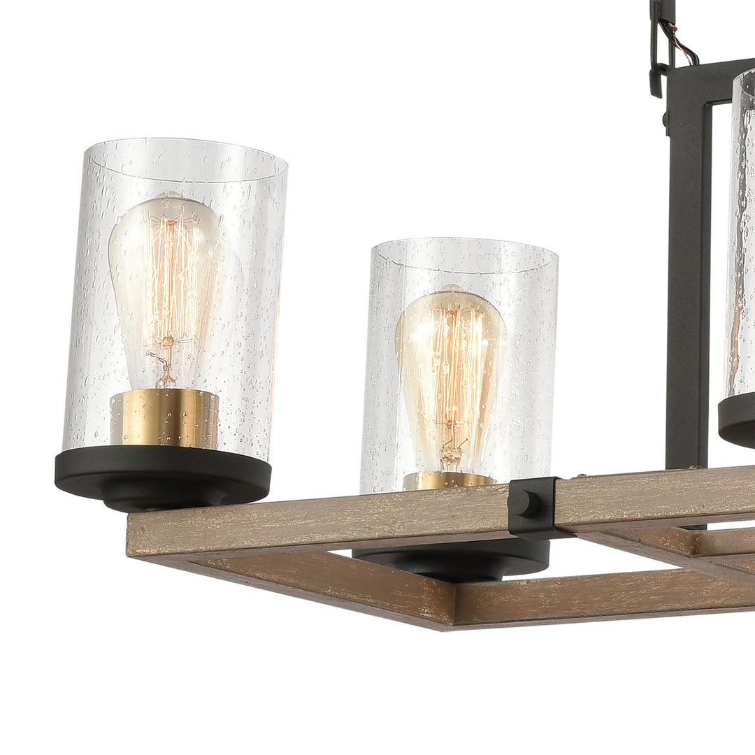 Elk Geringer 47290/6 Pendant Light - Charcoal