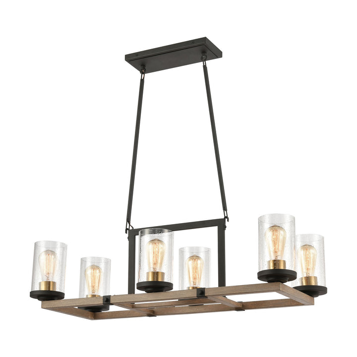 Elk Geringer 47290/6 Pendant Light - Charcoal