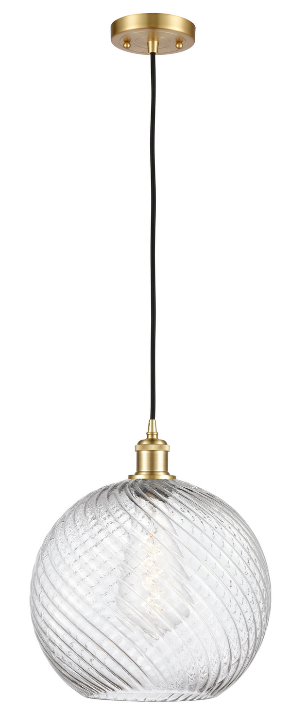 Innovations Ballston 516-1P-SG-G1214-12 Pendant Light - Satin Gold
