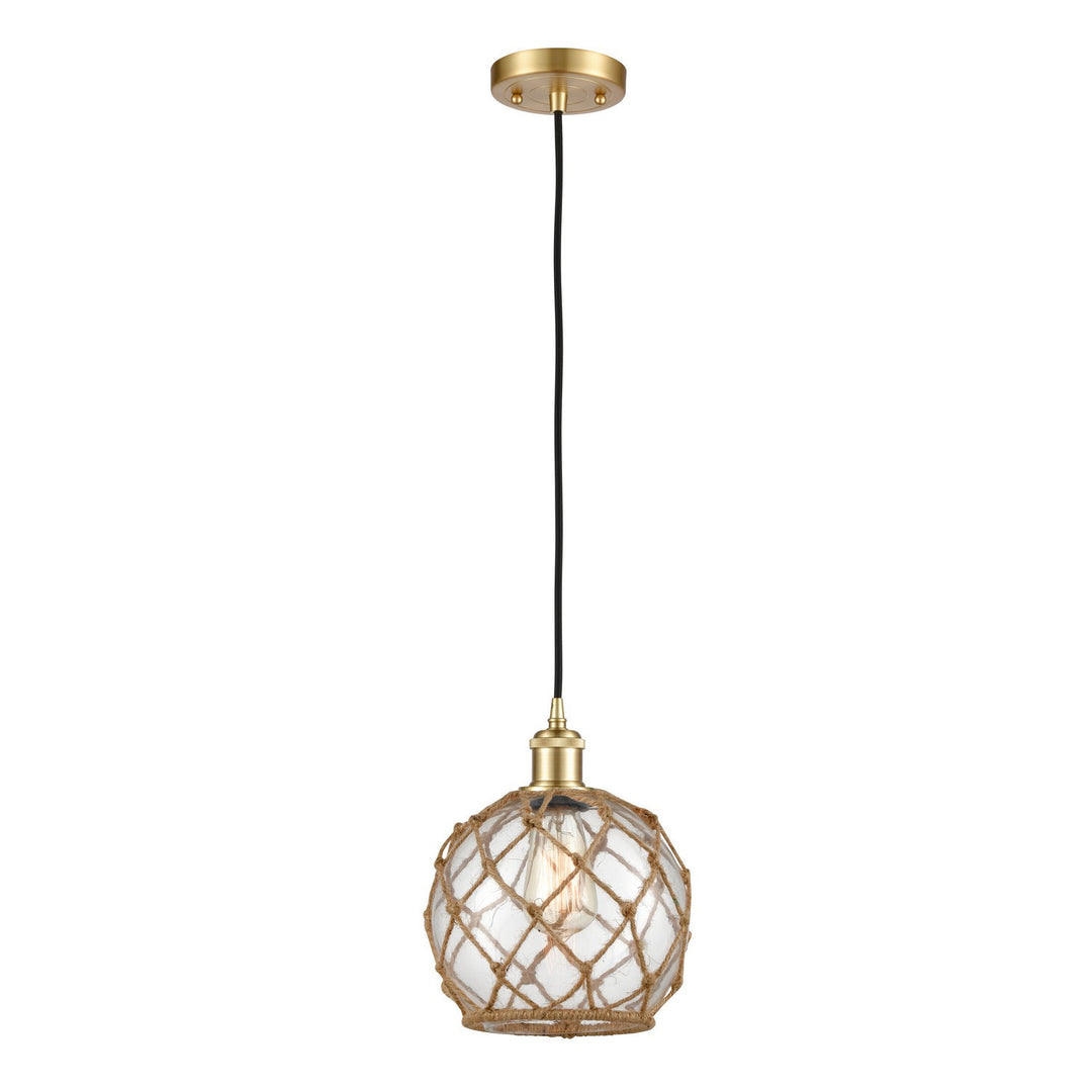 Innovations Ballston 516-1P-SG-G122-8RB Pendant Light - Satin Gold
