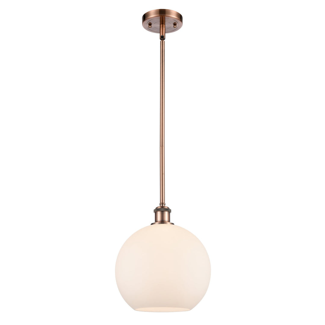 Innovations Ballston 516-1S-AC-G121-10 Pendant Light - Antique Copper