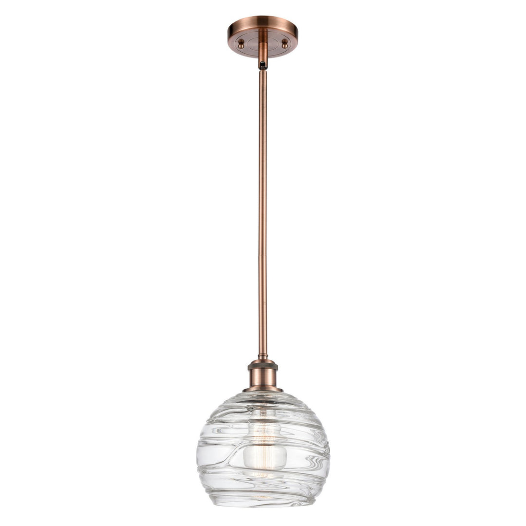 Innovations Ballston 516-1S-AC-G1213-8 Pendant Light - Antique Copper