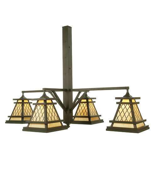 Meyda Tiffany Wilson 104054 Chandelier Light - Craftsman Brown