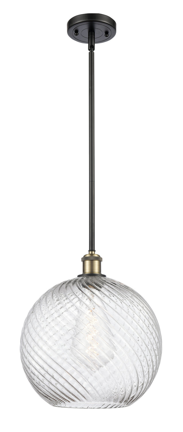 Innovations Ballston 516-1S-BAB-G1214-12 Pendant Light - Black Antique Brass