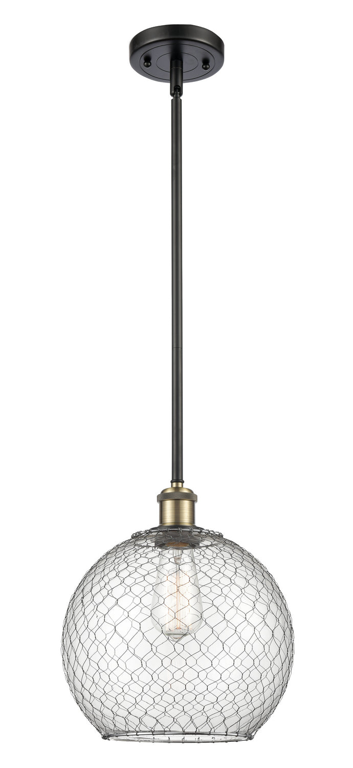 Innovations Ballston 516-1S-BAB-G122-10CSN Pendant Light - Black Antique Brass