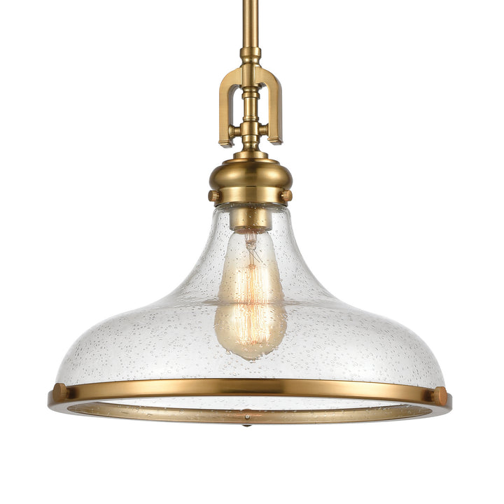 Elk Rutherford 57371/1 Pendant Light - Satin Brass