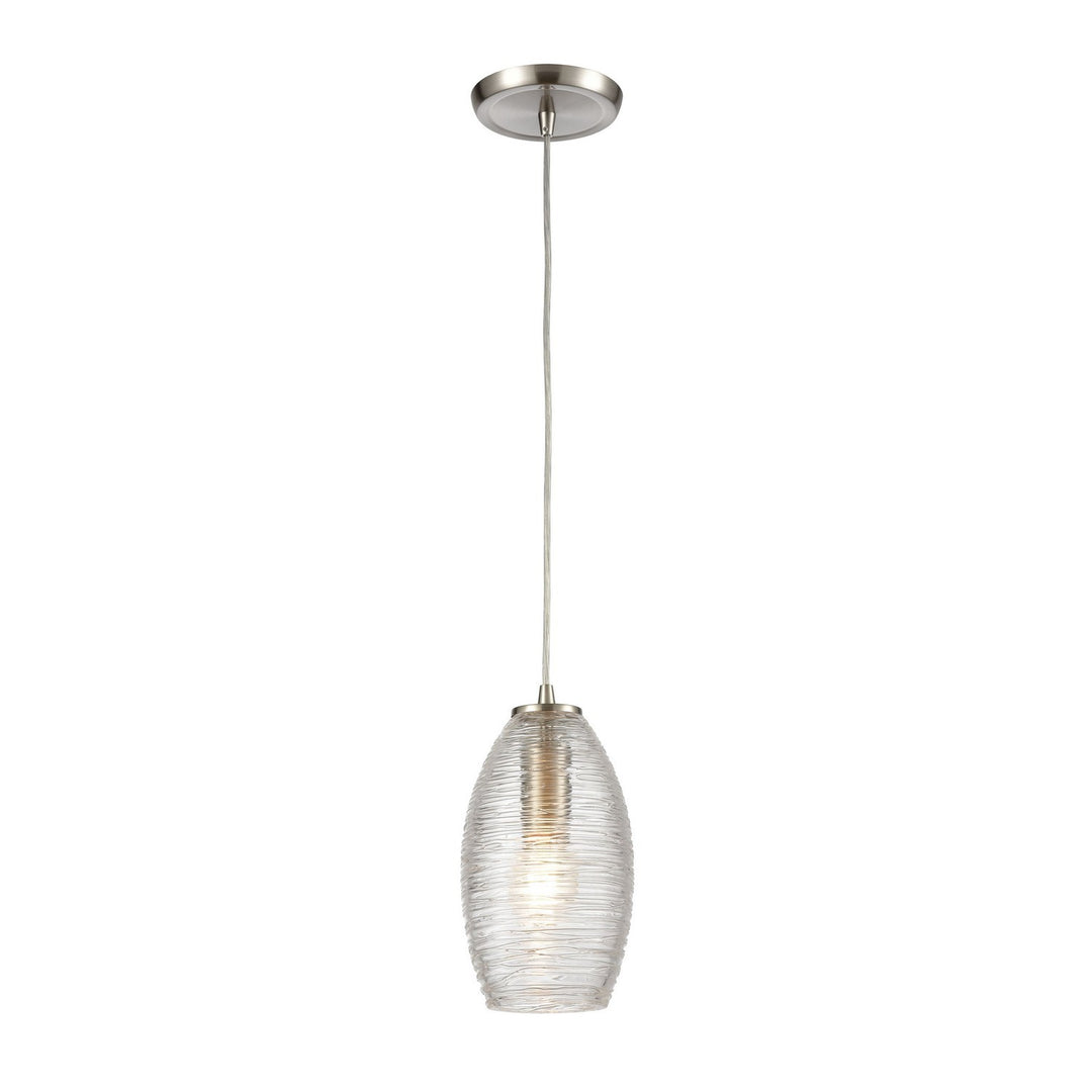 Elk Frazzle 60200/1 Pendant Light - Satin Nickel