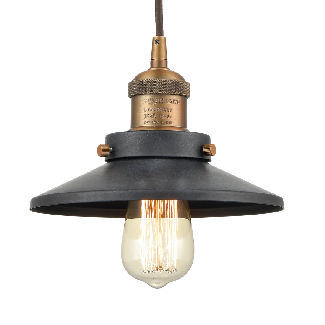 Elk English Pub 67184/1 Pendant Light - Antique Brass