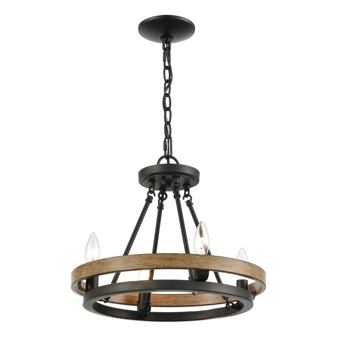 Elk Ramsey 75054/4 Chandelier Light - Matte Black