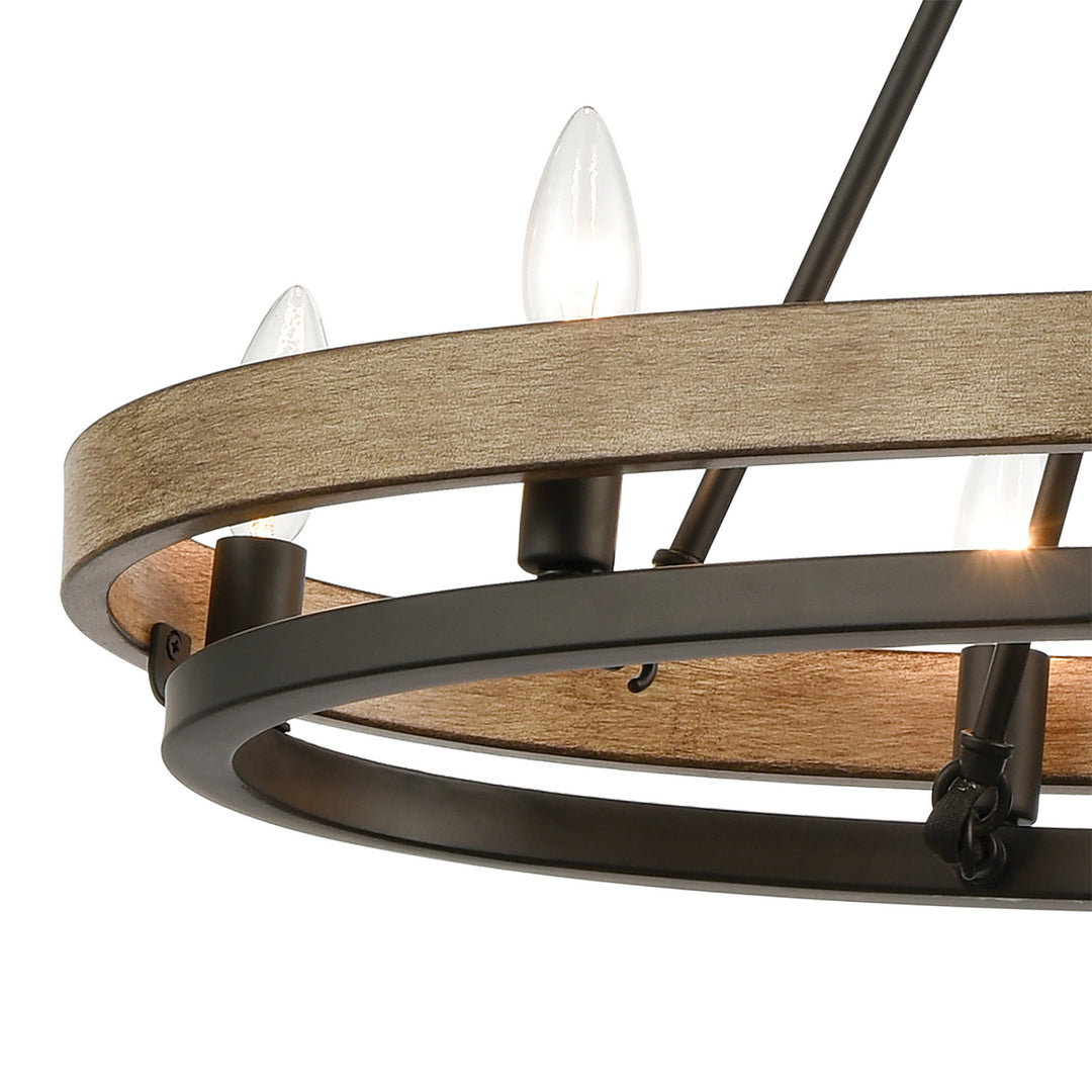 Elk Ramsey 75055/8 Chandelier Light - Matte Black