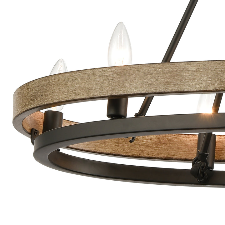 Elk Ramsey 75055/8 Chandelier Light - Matte Black
