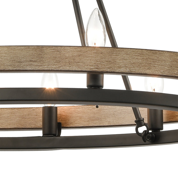 Elk Ramsey 75055/8 Chandelier Light - Matte Black