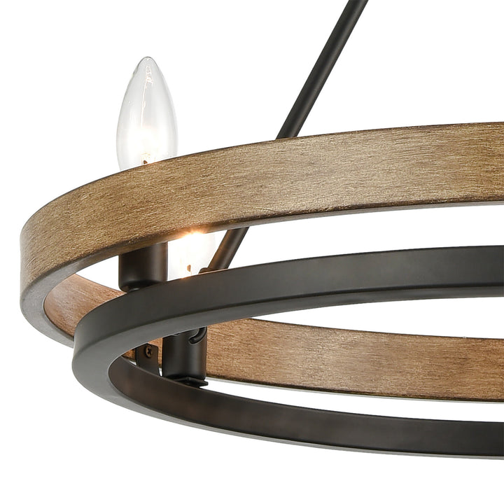 Elk Ramsey 75056/6 Chandelier Light - Matte Black