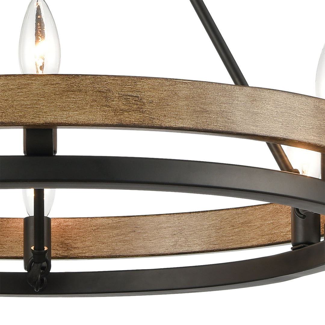 Elk Ramsey 75056/6 Chandelier Light - Matte Black