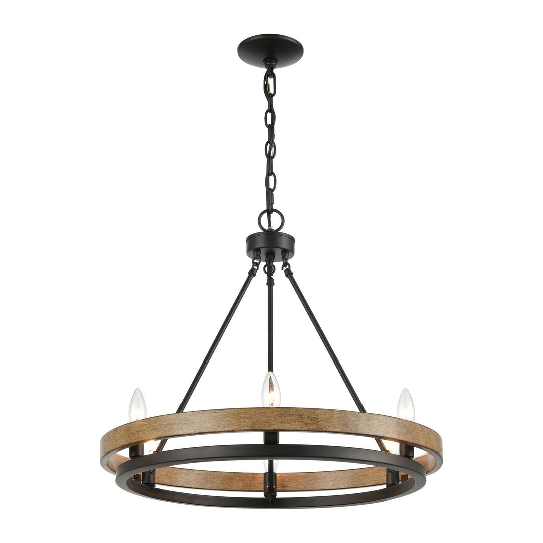 Elk Ramsey 75056/6 Chandelier Light - Matte Black