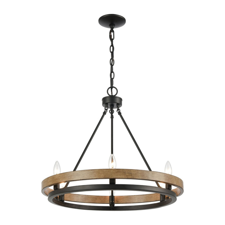 Elk Ramsey 75056/6 Chandelier Light - Matte Black