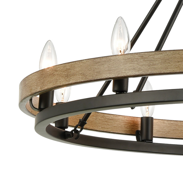 Elk Ramsey 75057/10 Chandelier Light - Matte Black