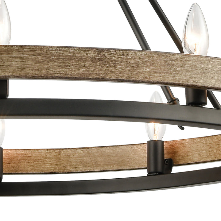 Elk Ramsey 75057/10 Chandelier Light - Matte Black