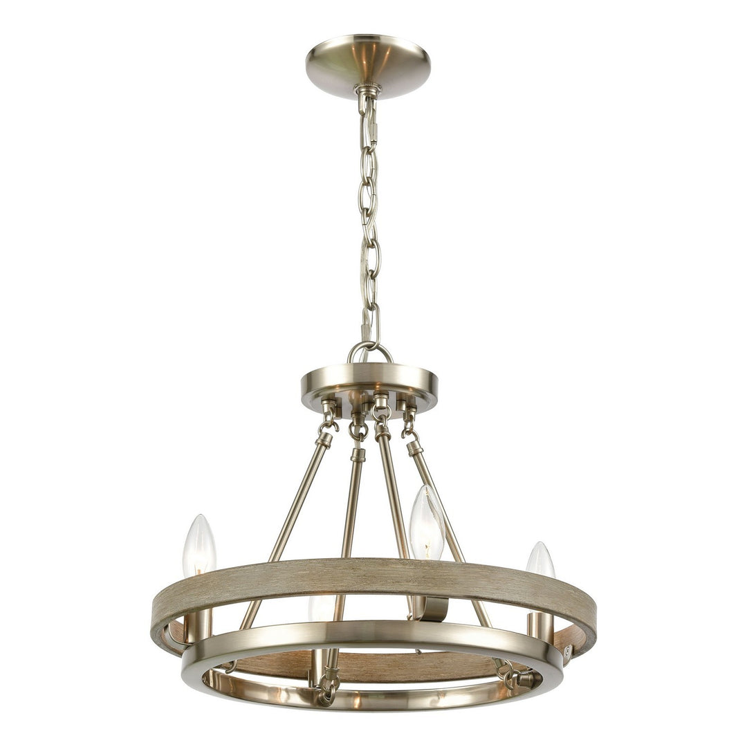 Elk Ramsey 75064/4 Chandelier Light - Satin Nickel