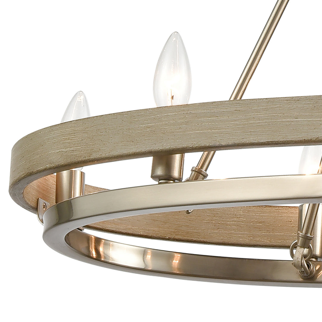 Elk Ramsey 75065/8 Chandelier Light - Satin Nickel