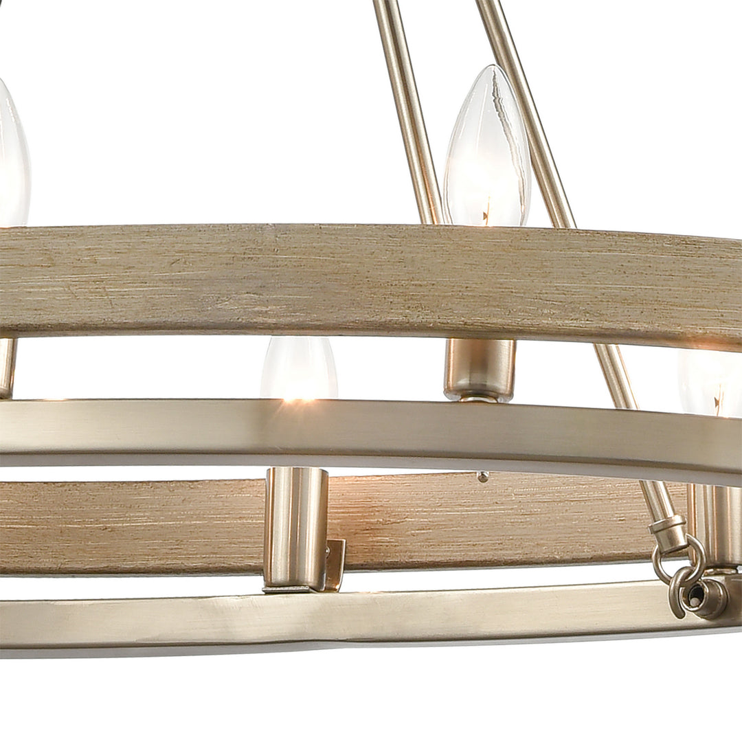 Elk Ramsey 75065/8 Chandelier Light - Satin Nickel