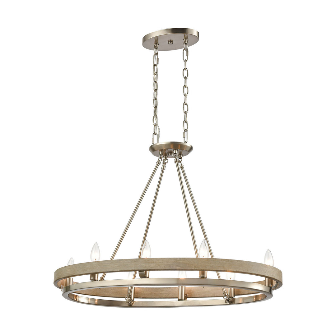 Elk Ramsey 75065/8 Chandelier Light - Satin Nickel
