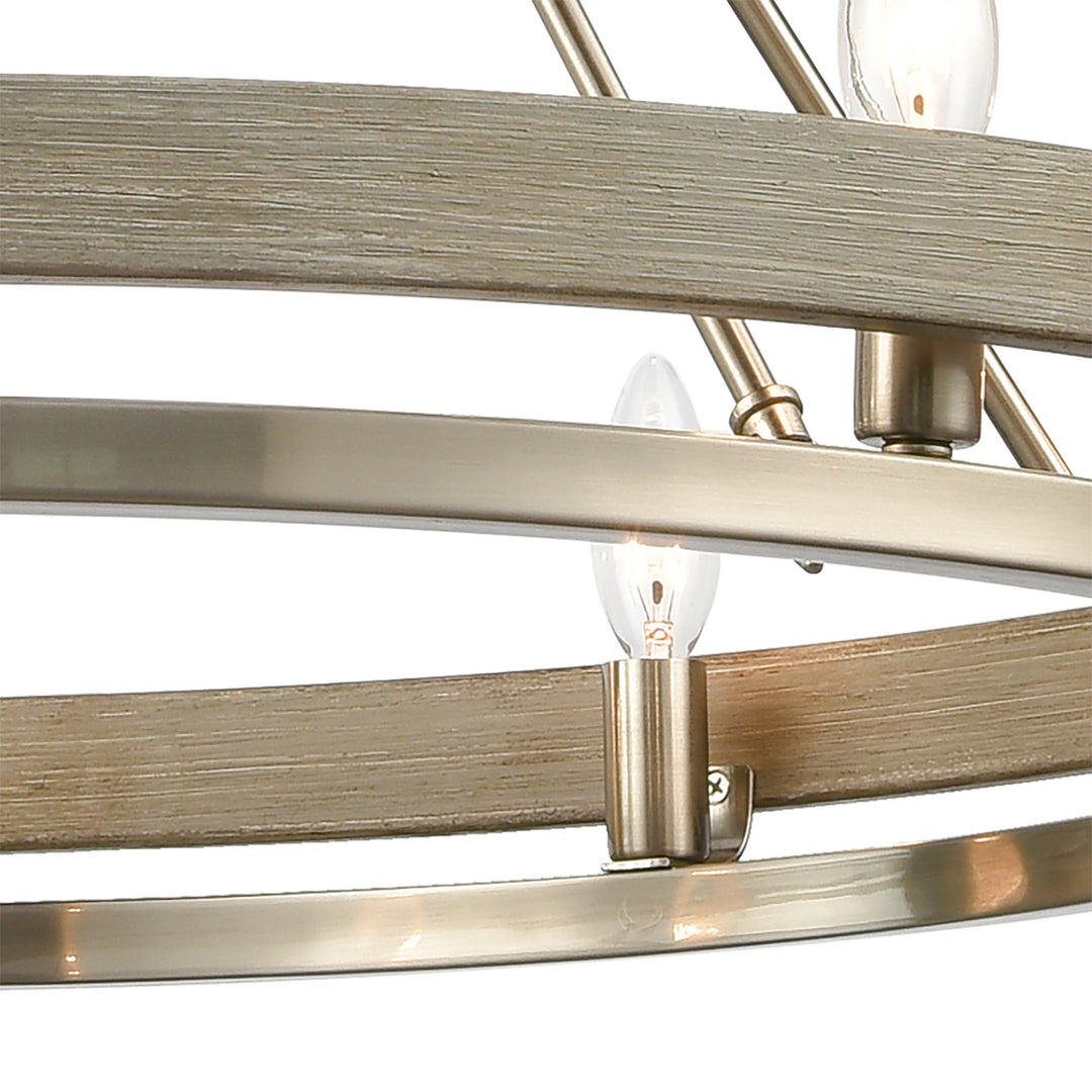 Elk Ramsey 75067/10 Chandelier Light - Satin Nickel