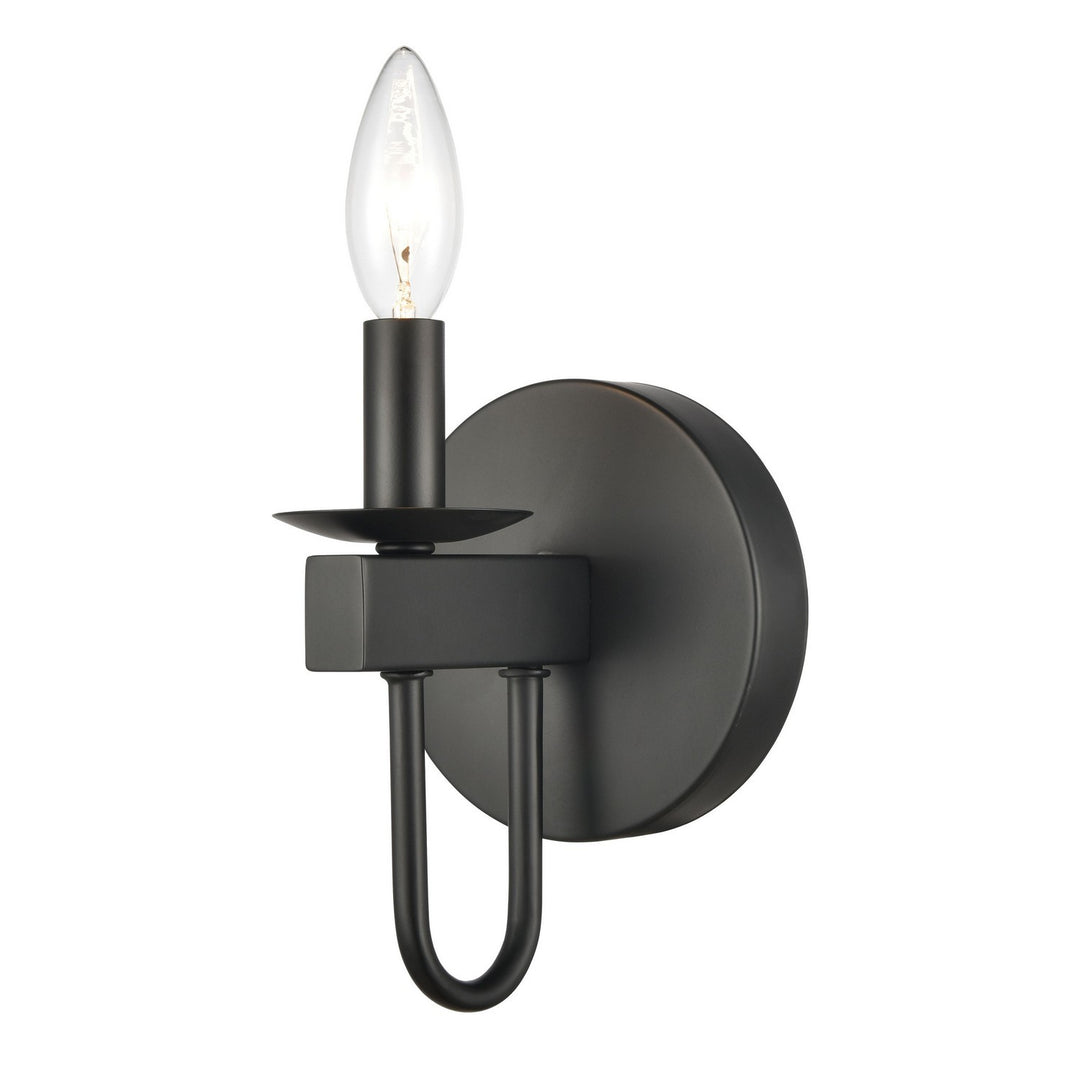 Elk Williamson 75073/1 Wall Sconce Light - Black