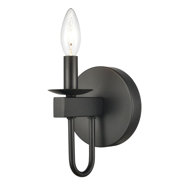 Elk Williamson 75073/1 Wall Sconce Light - Black