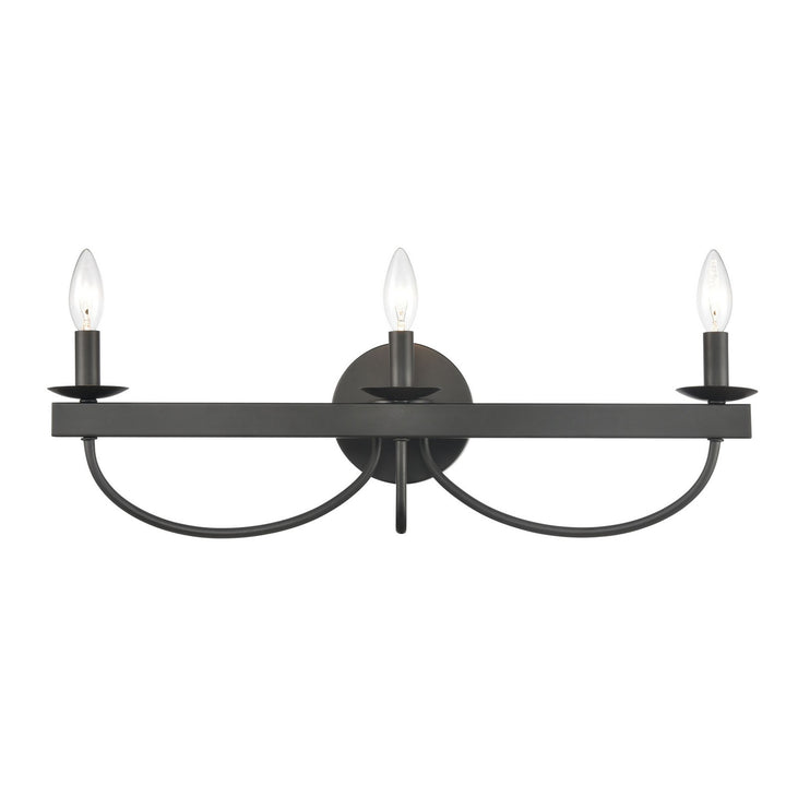 Elk Williamson 75075/3 Bath Vanity Light 24 in. wide - Black