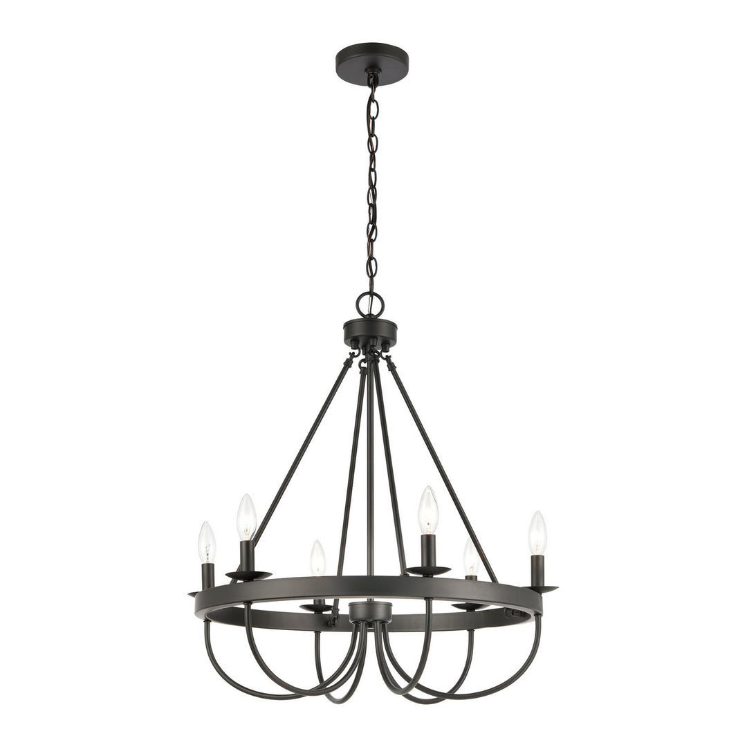 Elk Williamson 75077/6 Chandelier Light - Black