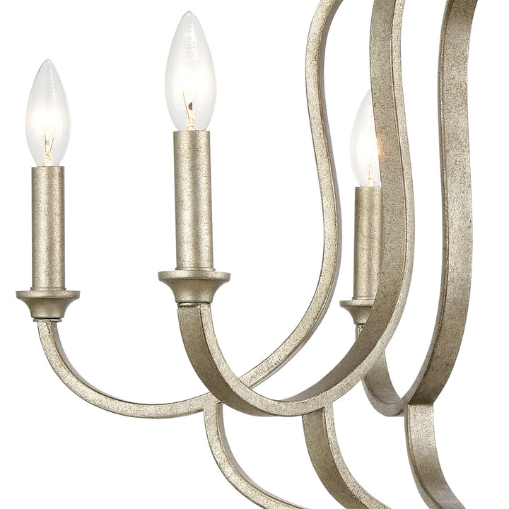 Elk Lanesboro 75106/6 Chandelier Light - Dusted Silver