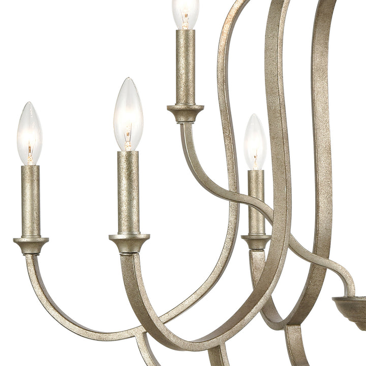 Elk Lanesboro 75107/9 Chandelier Light - Dusted Silver