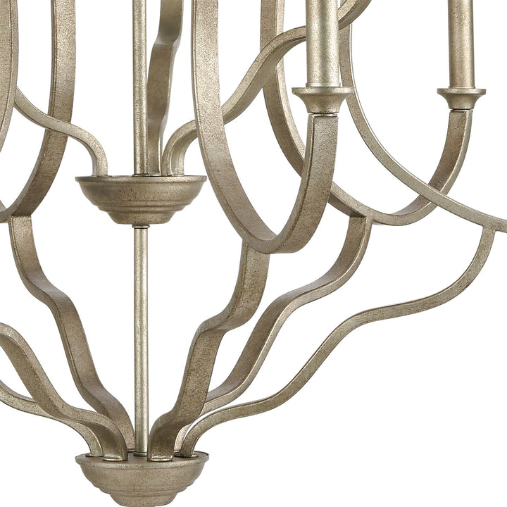 Elk Lanesboro 75107/9 Chandelier Light - Dusted Silver
