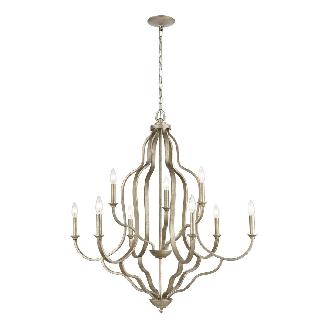 Elk Lanesboro 75107/9 Chandelier Light - Dusted Silver